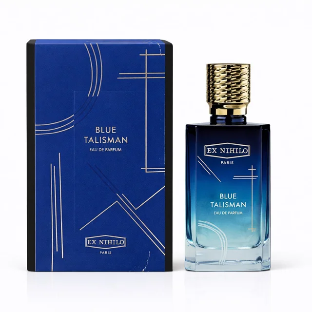 جعبه و شیشه لوکس ادکلن اکس نیهیلو بلو تالیسمان Ex Nihilo Blue Talisman
