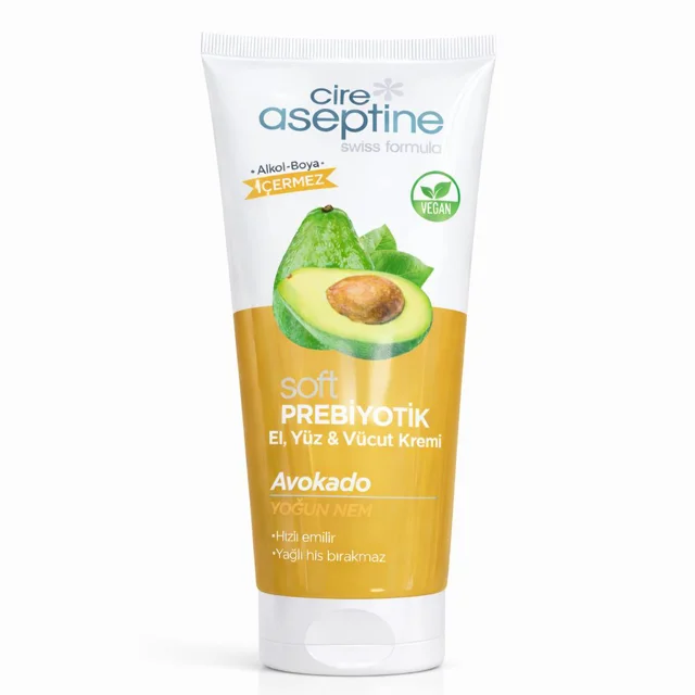 کرم سیرآسپتین Prebiyotik Avokado دست صورت و بدن200میل