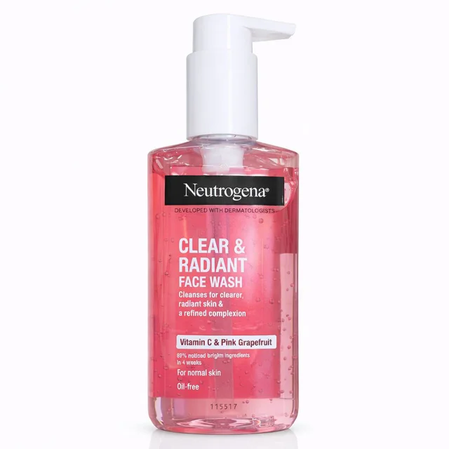 ژل شستشوی صورت نوتروژینا Clear & Radiant حاوی ویتامین C