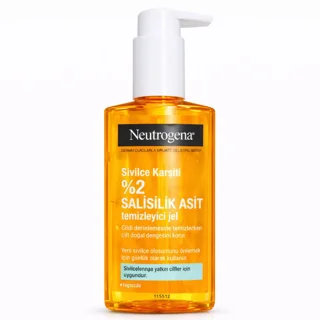 ژل شستشوی صورت نوتروژینا ضد جوش حاوی ۲٪ سالیسیلیک اسید