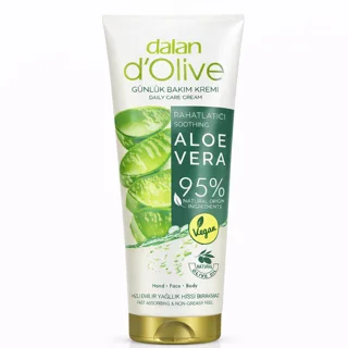 کرم روزانه دست، صورت و بدن دالان مدل Aloe Vera تسکین‌دهنده