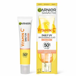 فلوئید ضد آفتاب بی رنگ ویتامین سی GآRنیر حاوی spf50 حجم 40 میل