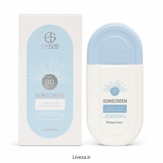 کرم ضد آفتاب استلین SPF 80 مدل ۱۰۰ گرم Ultra-Light Hydrating Invisible