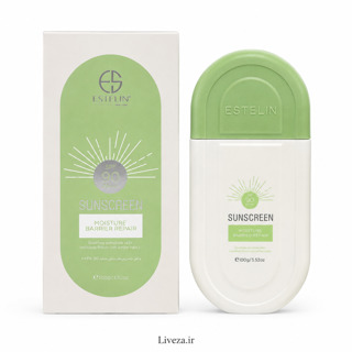 کرم ضد آفتاب استلین ESTELIN با SPF 90 و خاصیت مرطوب‌کننده و ترمیم‌کننده پوست ۱۰۰ گرم